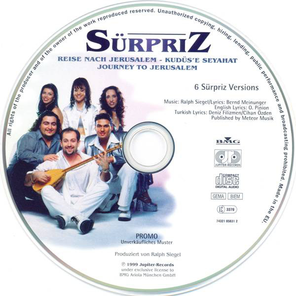 Eurovision Song Contest 1999; Suerpriz  Reise Nach Jerusalem : CD